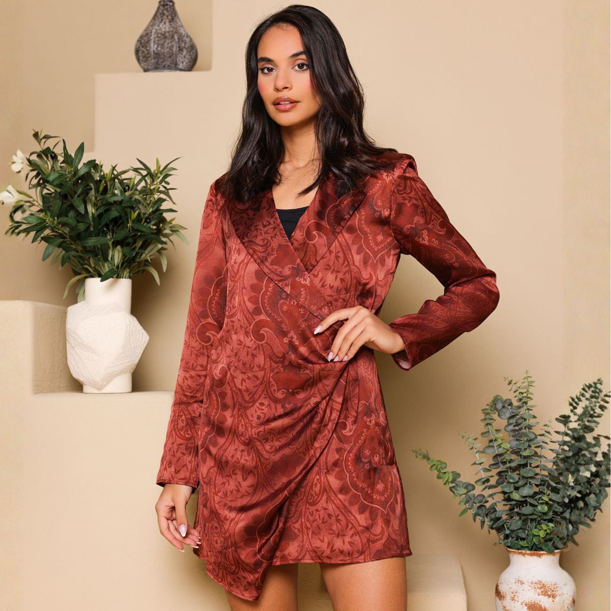 Long Sleeve Short Dress