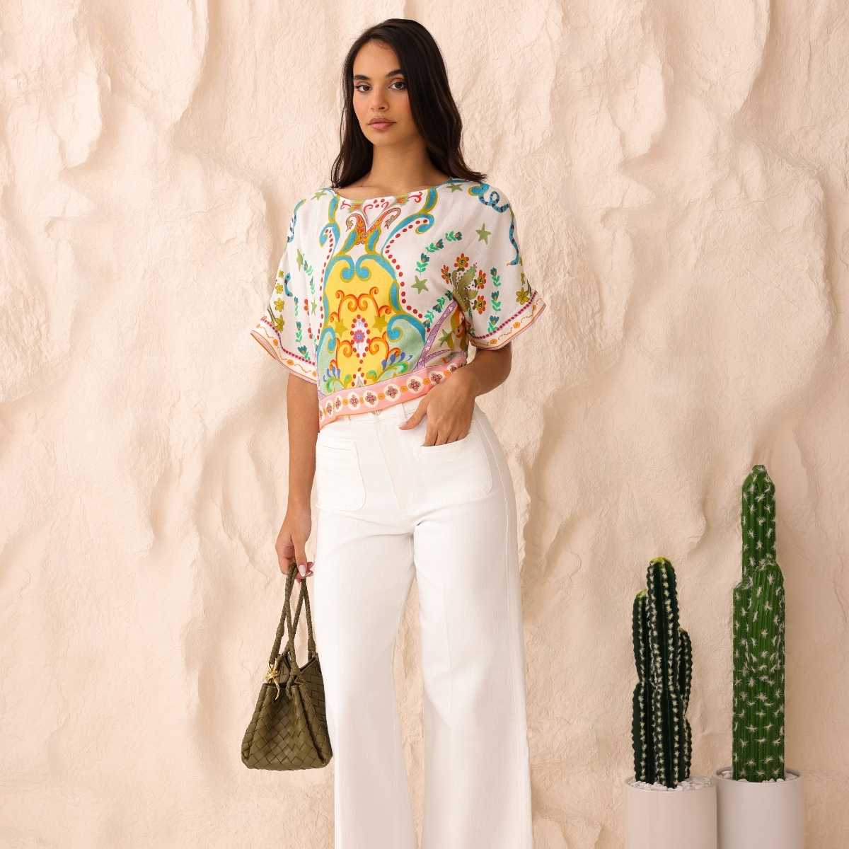 Summer printed top
