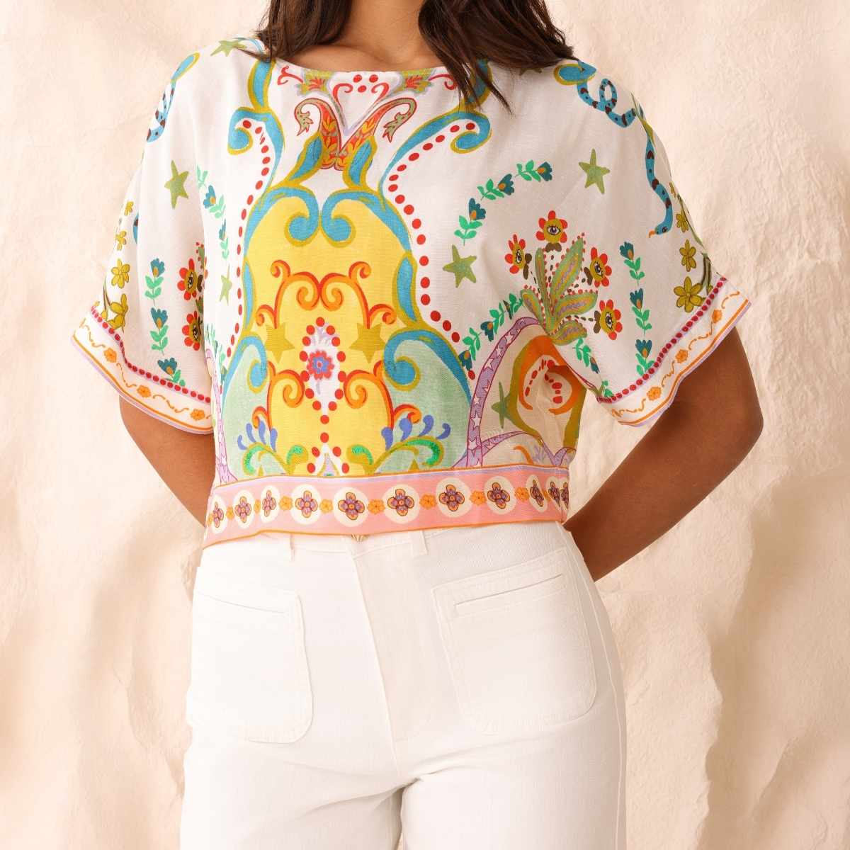 Summer printed top